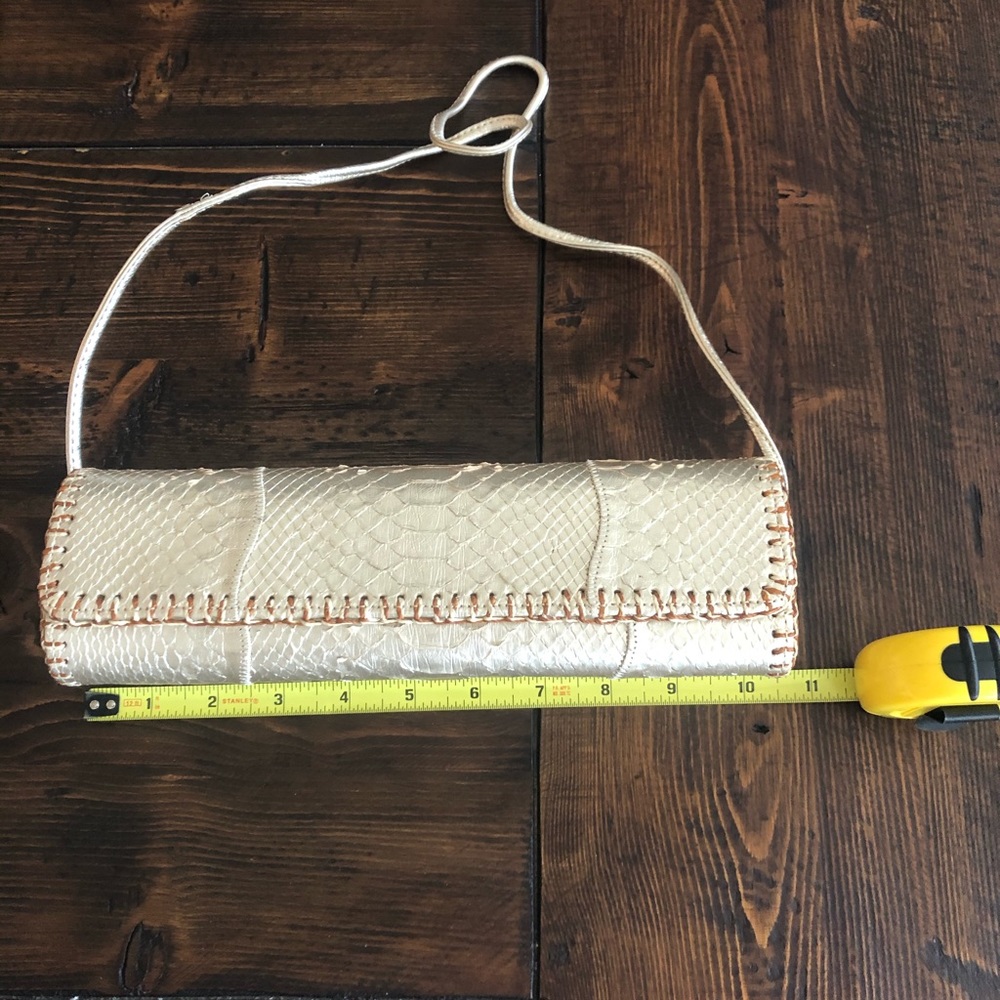 Carlos Falchi Cream Clutch